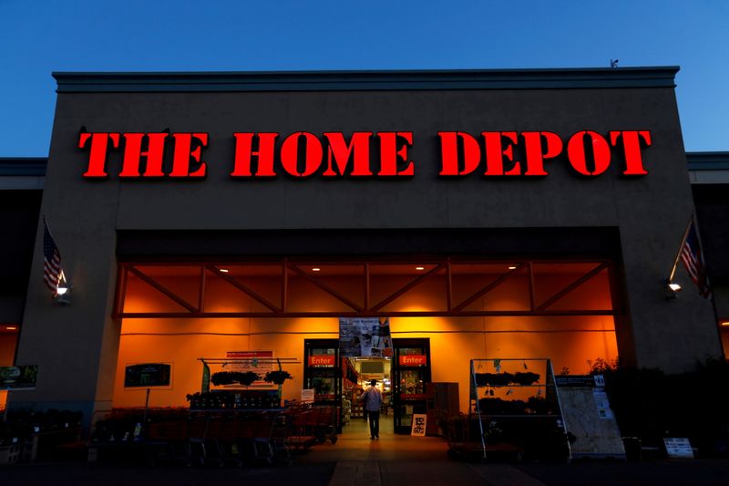 FILE PHOTO: FILE PHOTO: The logo of Home Depot is