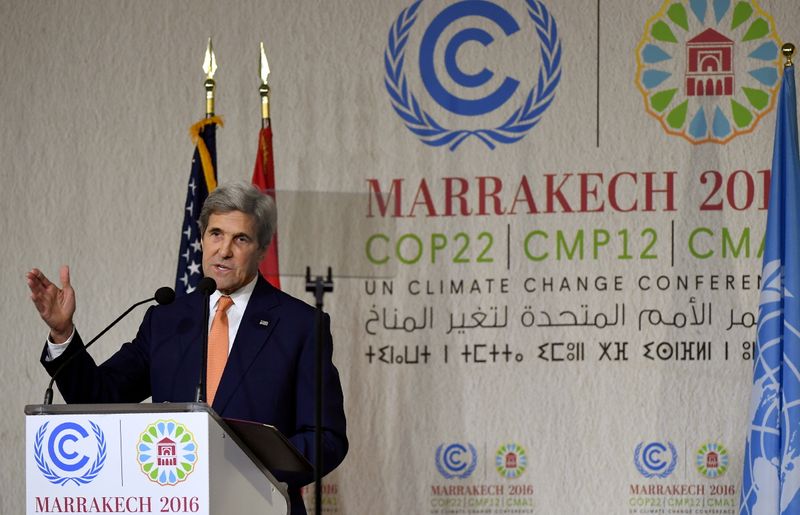 FILE PHOTO: U.S. Secretary of State Kerry gives a speech
