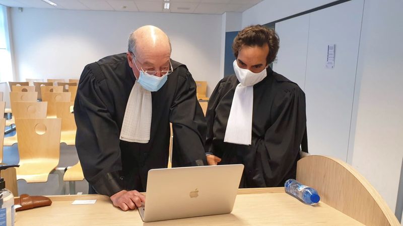 Hearing at a Belgian court in the legal case introduced