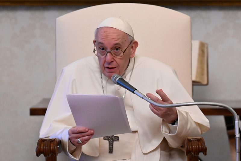 FILE PHOTO: Pope Francis holds weekly general audience at the