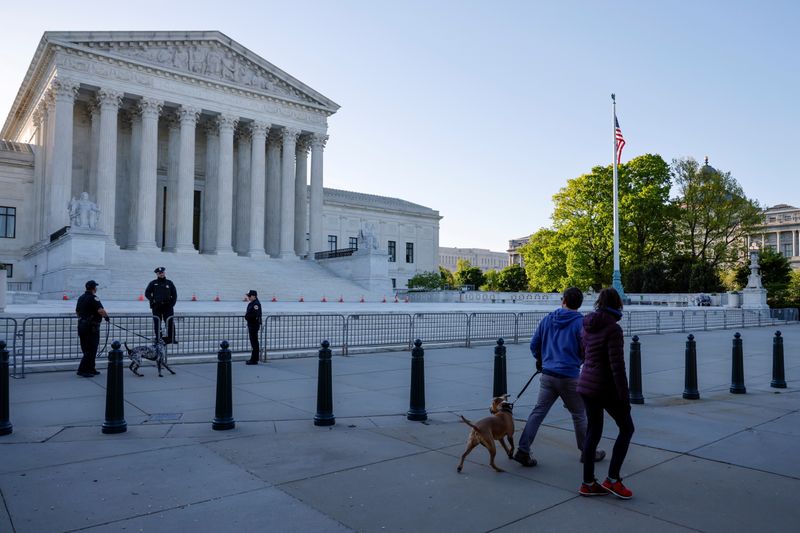 FILE PHOTO: Morning rises over the U.S. Supreme Court building