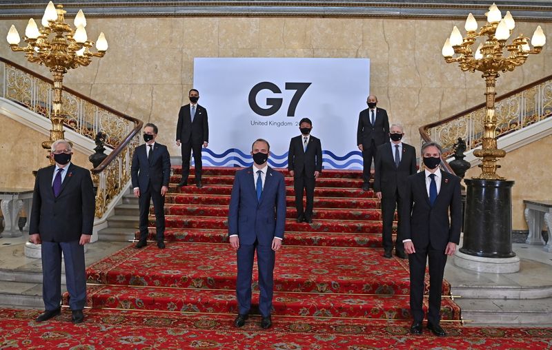 G7 foreign ministers convene in London for the first face-to-face