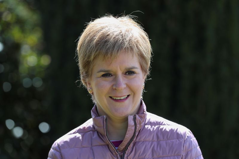 Scottish First Minister Sturgeon campaigns in Alford