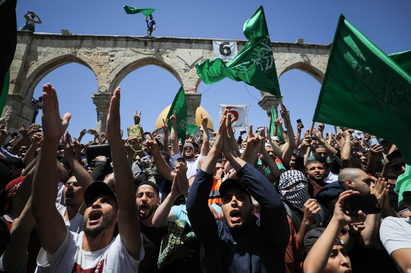 FILE PHOTO: Protest over the possible eviction of several Palestinian