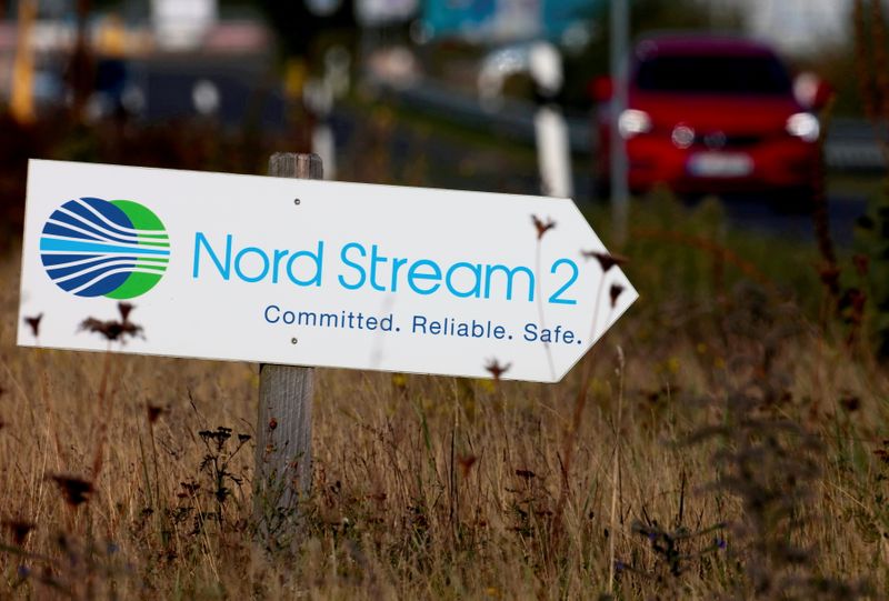 oFILE PHOTO: Nord Stream 2 land fall facility in Lubmin