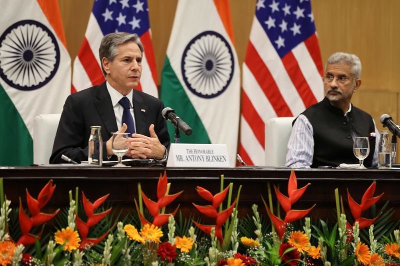India’s Minister of External Affairs Jaishankar and U.S. Secretary of State Blinken hold a joint