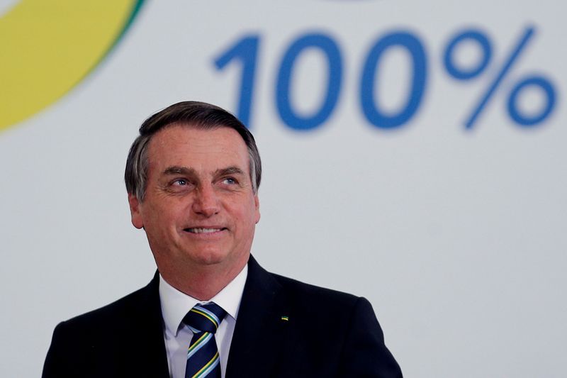 FILE PHOTO: Brazil’s President Jair Bolsonaro attends the ceremony marking