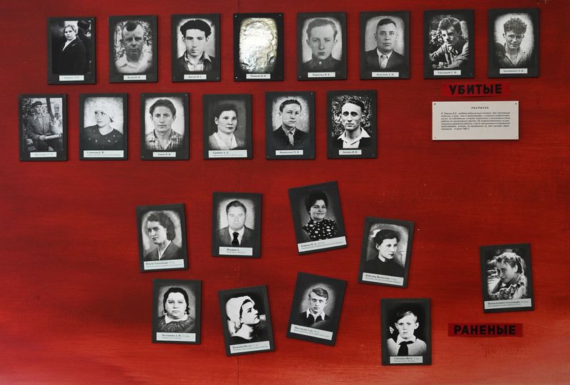 Portraits of people who were killed and injured in the