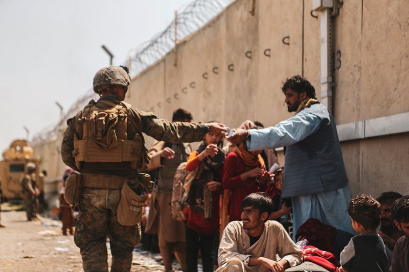 FILE PHOTO: U.S. forces assist in Afghanistan evacuation