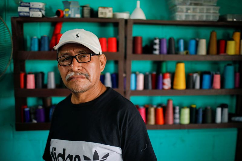 Jaime Ramirez, 60-year-old tailor who receives remittances from his daughters