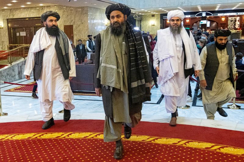 FILE PHOTO: Taliban’s negotiator Mullah Abdul Ghani Baradar attends the