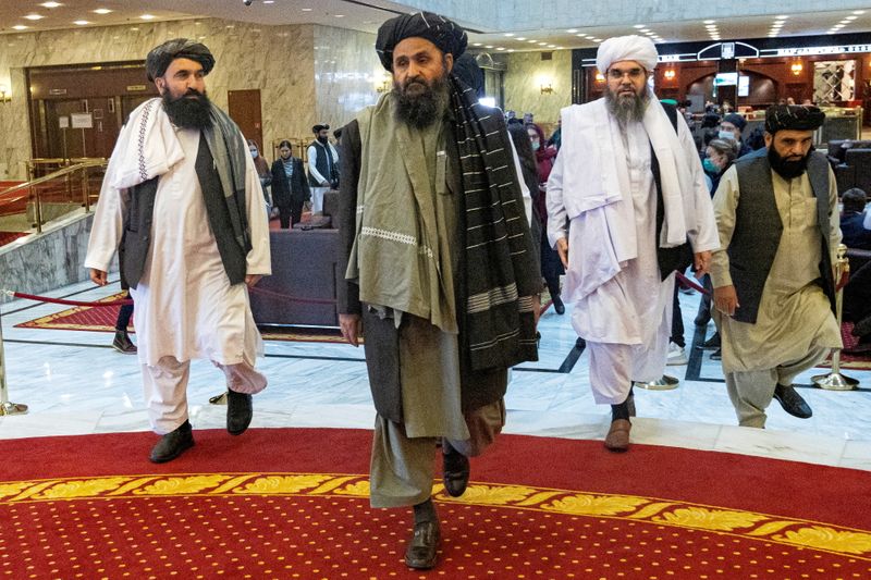 FILE PHOTO: Taliban’s negotiator Mullah Abdul Ghani Baradar attends the