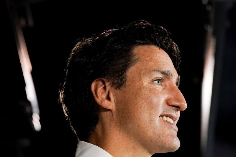 FILE PHOTO: Canada’s Prime Minister Justin Trudeau campaigns in Halifax,