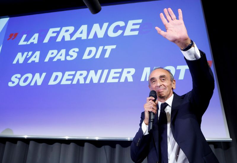 FILE PHOTO: Far-right French commentator Eric Zemmour launches a book