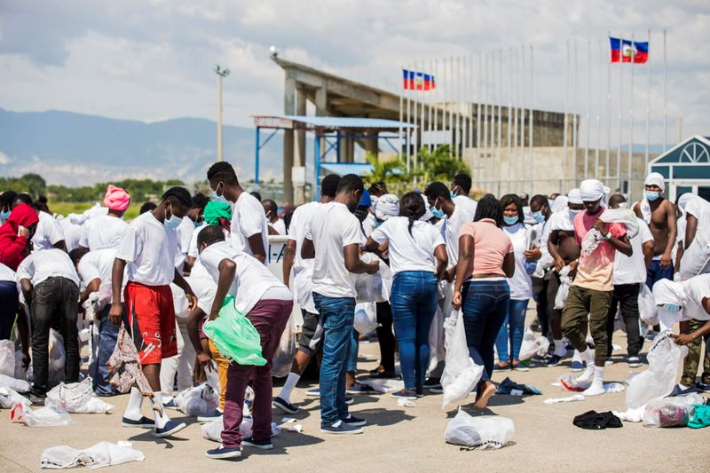 Haitian migrants flown out of Texas border city arrive in