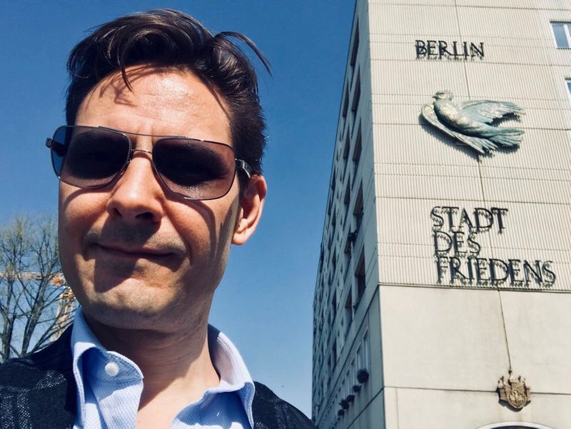 Canadian Michael Kovrig is seen in this undated selfie photograph