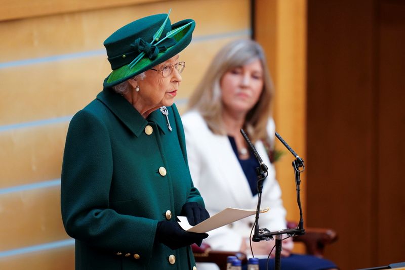 Britain’s Queen Elizabeth opens sixth session of Scottish Parliament in