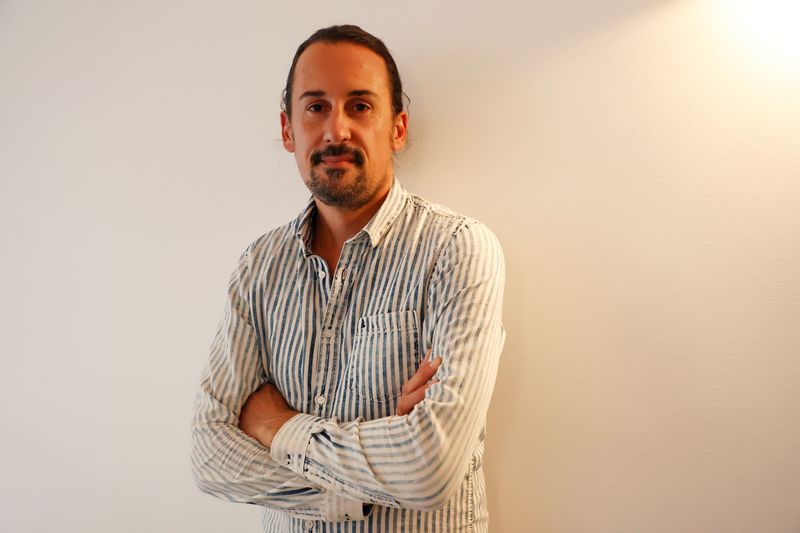 Olivier Savignac, president of the association “Parler et Revivre”, poses