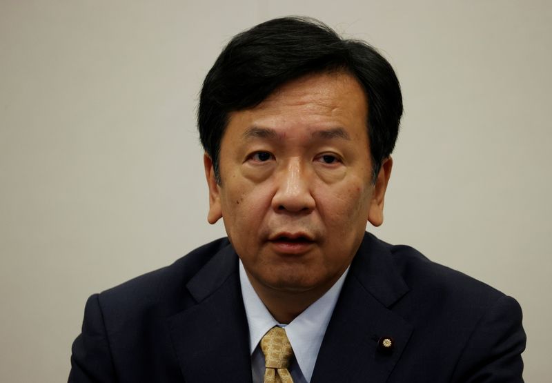Yukio Edano, head of Japan’s largest opposition party, the Constitutional