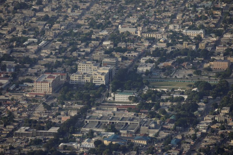 FILE PHOTO: A general view of buildings in Port-au-Prince, is