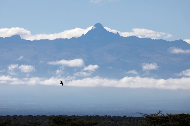 FILE PHOTO: Mount Kenya is seen from the Ol Pejeta
