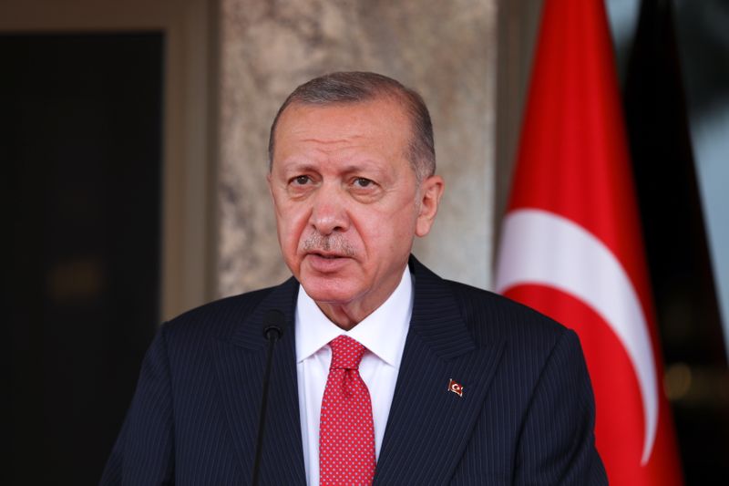 Nigerian President Buhari and Turkish President Erdogan hold a news