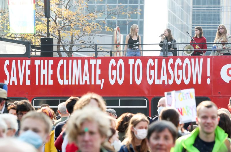 FILE PHOTO: Climate March ahead of the COP26 climate summit