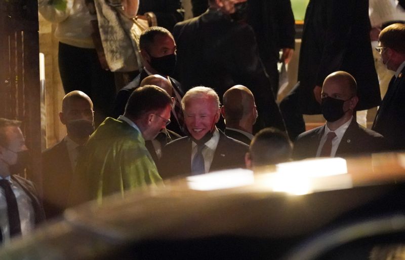 President Biden attends church in Rome