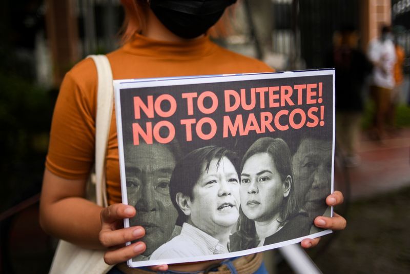 FILE PHOTO: Demonstrators hold protest following Ferdinand “Bongbong” Marcos Jr’s