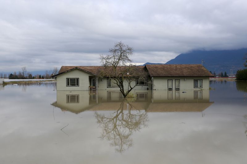 Rainstorms cause flooding and landslides in the western Canadian province