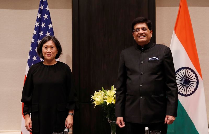 U.S. Trade Representative Katherine Tai and India’s Minister of Commerce