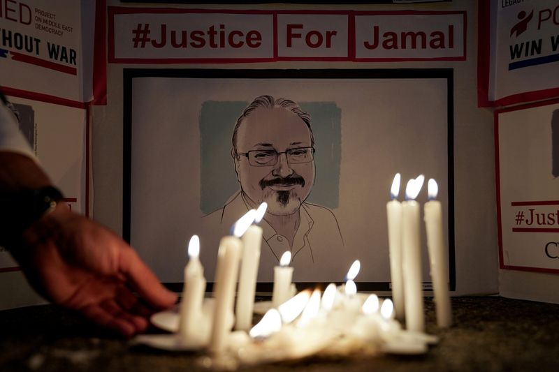 FILE PHOTO: A Vigil is held at Saudi Embassy for