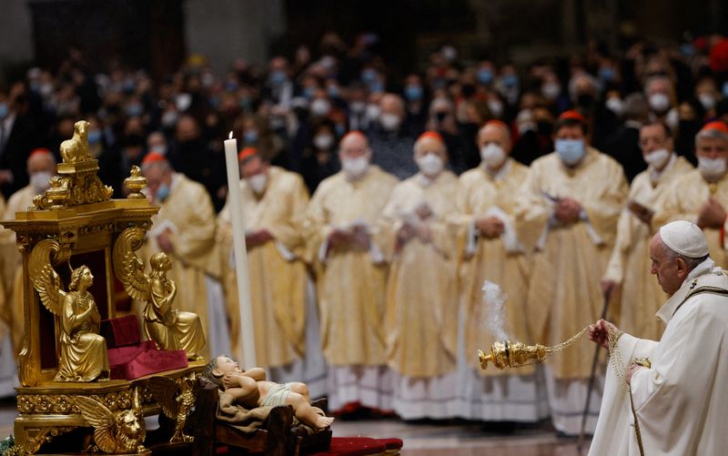 Pope Francis celebrates Christmas Eve Holy Mass, at the Vatican
