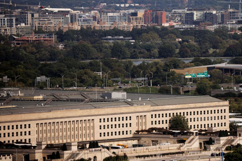 FILE PHOTO: The Pentagon building is seen in Arlington, Virginia,