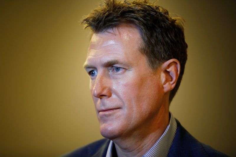 Christian Porter Australia’s Attorney General, speaks during an interview with