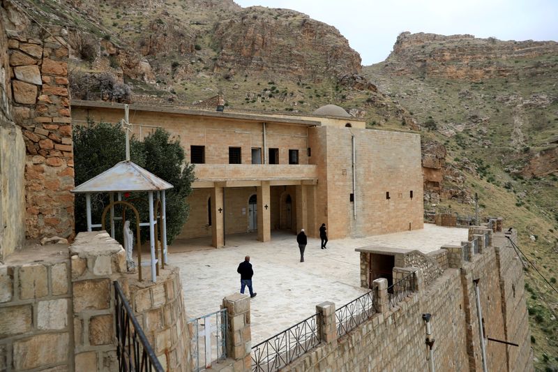 A view of Rabban Hormizd Monastery is seen in Alqosh