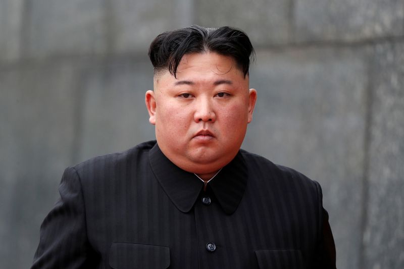 FILE PHOTO: North Korean leader Kim Jong Un attends wreath