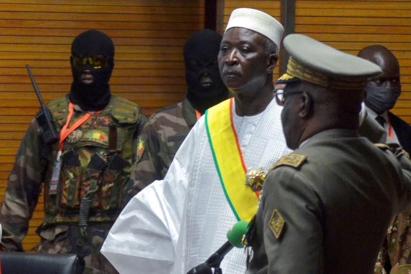 FILE PHOTO: The new interim president of Mali Bah Ndaw