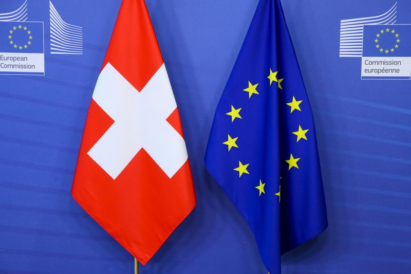 FILE PHOTO: EU Commission head hosts Swiss president for talks