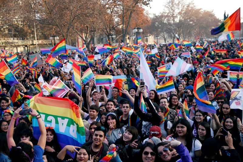 FILE PHOTO: Gay Pride parade in Santiago