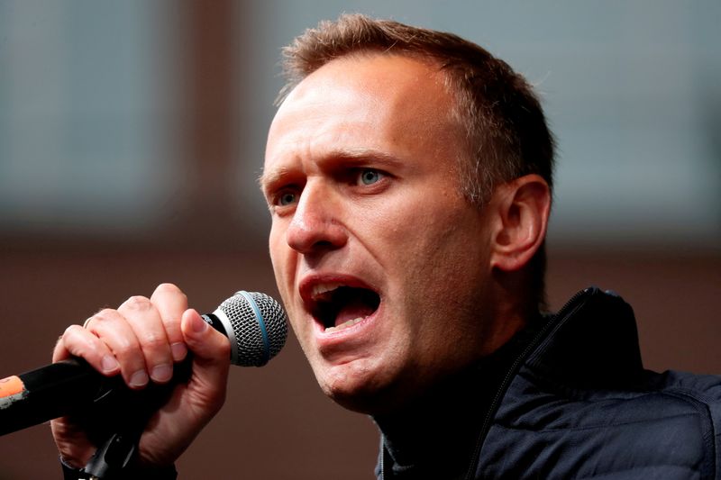 FILE PHOTO: Russian opposition figure Alexei Navalny pictured in 2019