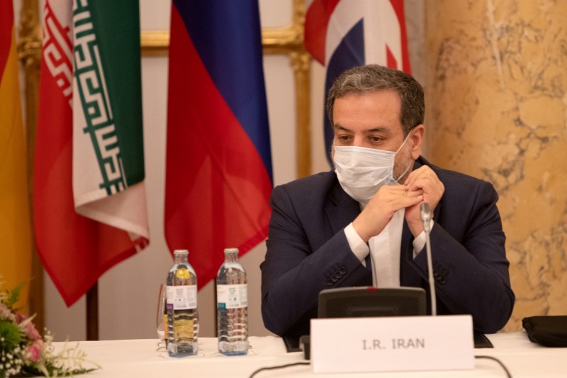 FILE PHOTO: Iran’s top nuclear negotiator Araqchi at a meeting