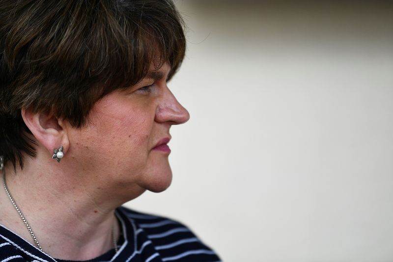 FILE PHOTO: Northern Ireland’s First Minister Arlene Foster