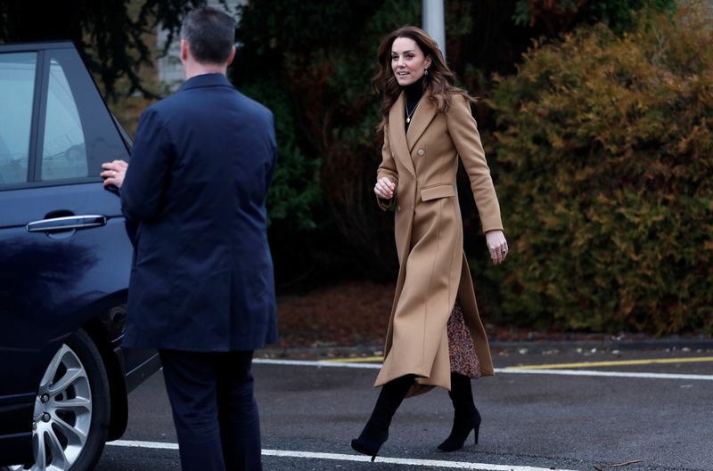 Britain’s Catherine, Duchess of Cambridge, visits Woking