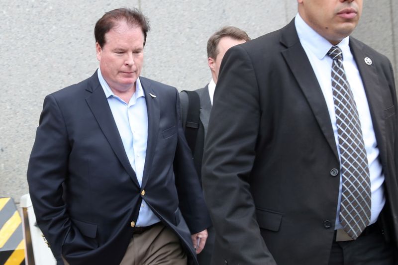 FILE PHOTO: Stephen Calk leaves Manhattan Federal Court in New