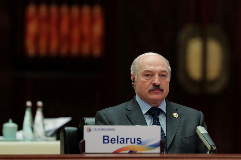 FILE PHOTO: Belarus President Alexander Lukashenko attends the Roundtable Summit