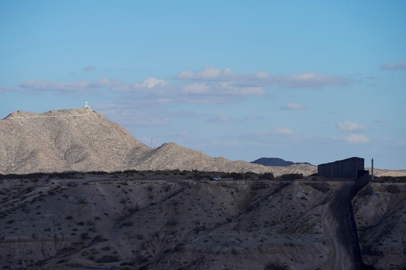 FILE PHOTO: Construction site of U.S.-Mexico border wall is seen