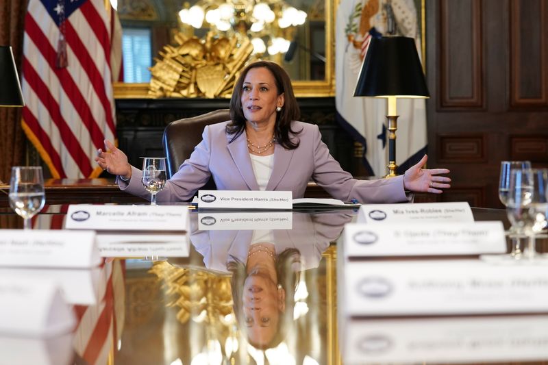 U.S. Vice President Harris holds a conversation with LGBTQ stakeholders