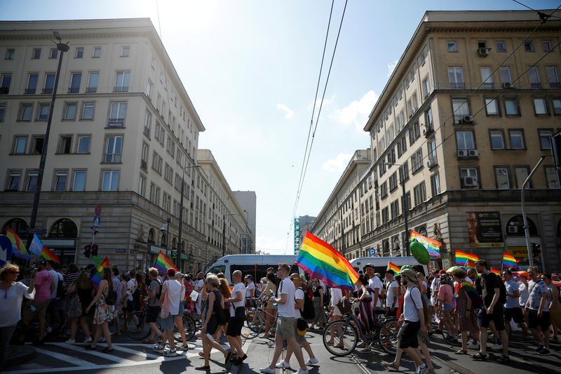 “Equality Parade” rally in support of the LGBT community, in