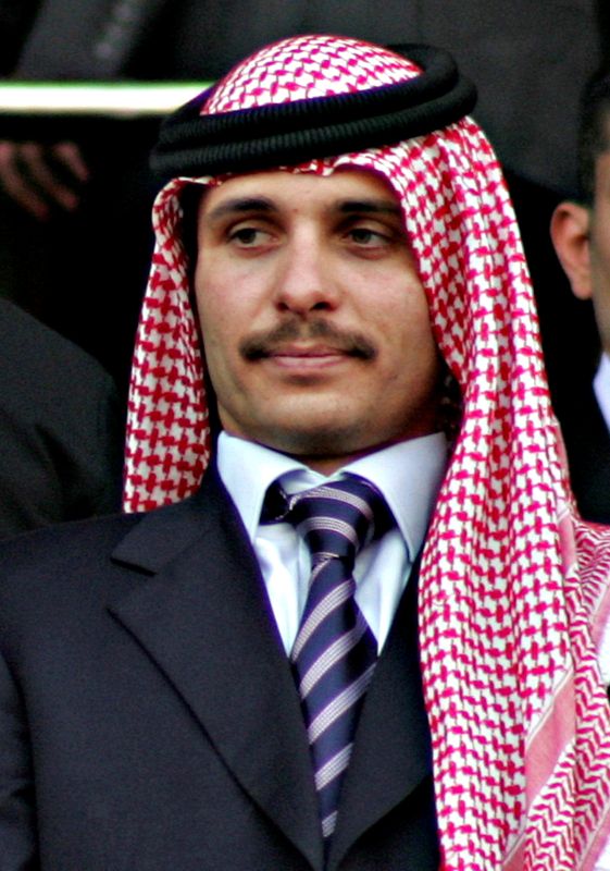 FILE PHOTO: Jordan’s former Crown Prince Hamza bin Hussein attends